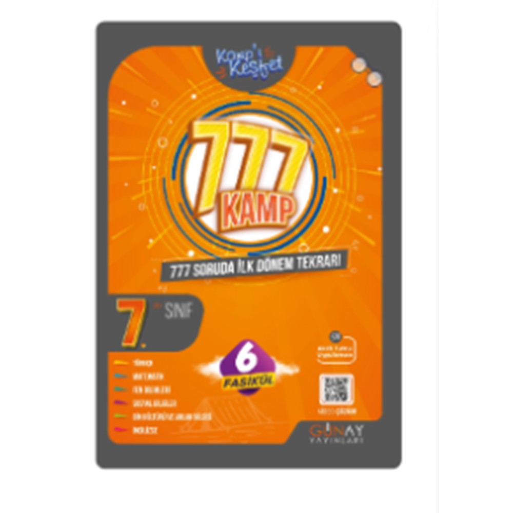 7.SINIF İlk Dönem Kamp Kitabı (Kampı Keşfet)