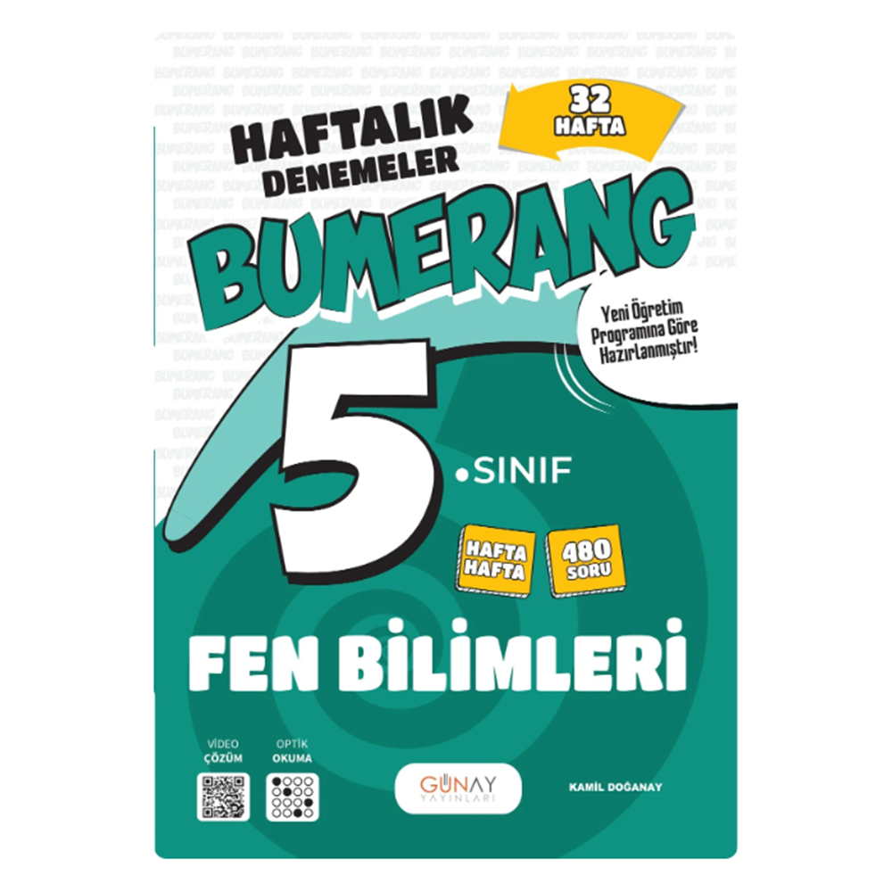 5.SINIF Bumerang 32 Haftalık Fen Bilimleri Denemeleri