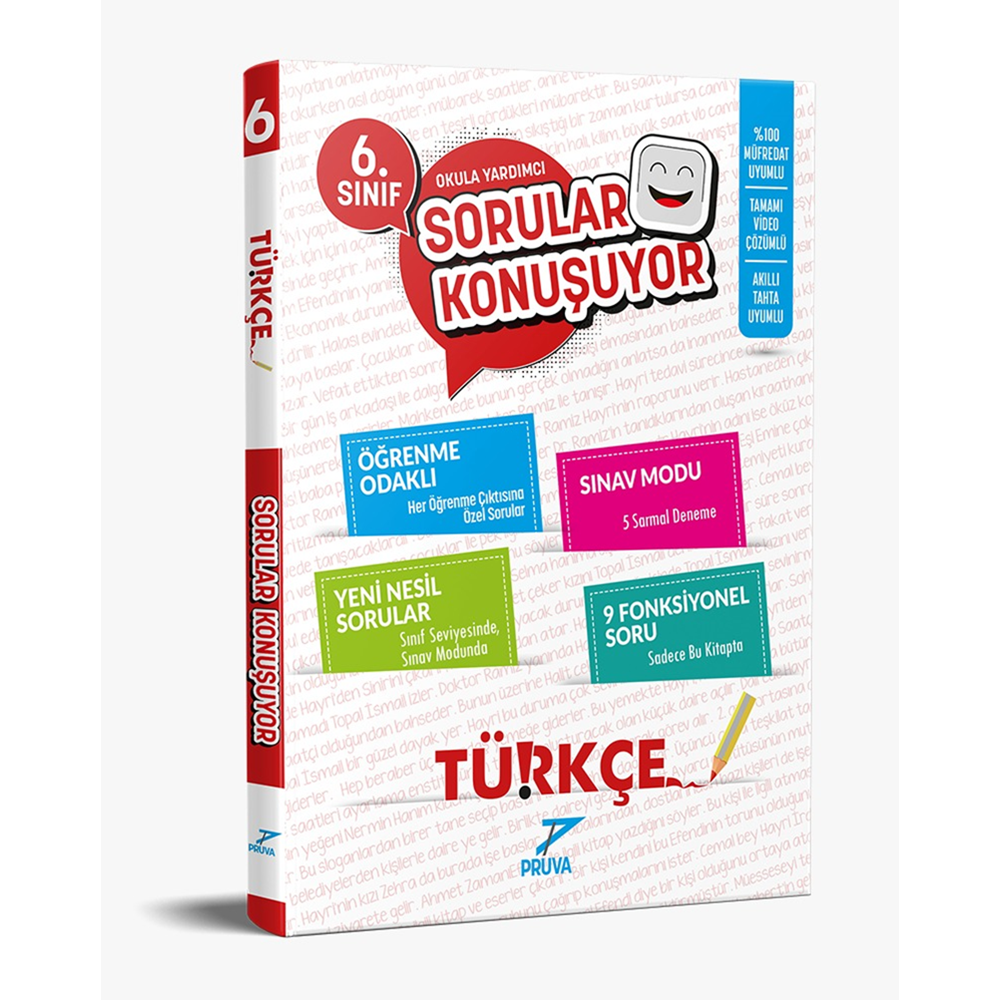 PRUVA 6. SINIF SORULAR KONUŞUYOR SORU BANKASI TÜRKÇE