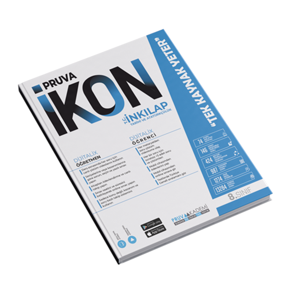PRUVA 8. SINIF İKON ETKİNLİKLİ SORU BANKASI İNKILAP TARİHİ