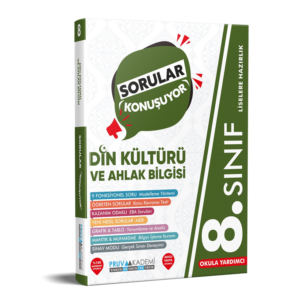 PRUVA 8. SINIF SORULAR KONUŞUYOR SORU BANKASI DİN KÜLTÜRÜ