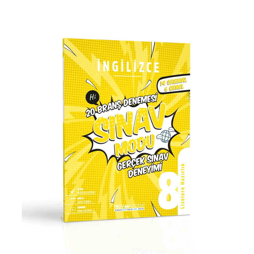 PRUVA 8. SINIF SINAV MODU BRANŞ DENEMESİ İNGİLİZCE