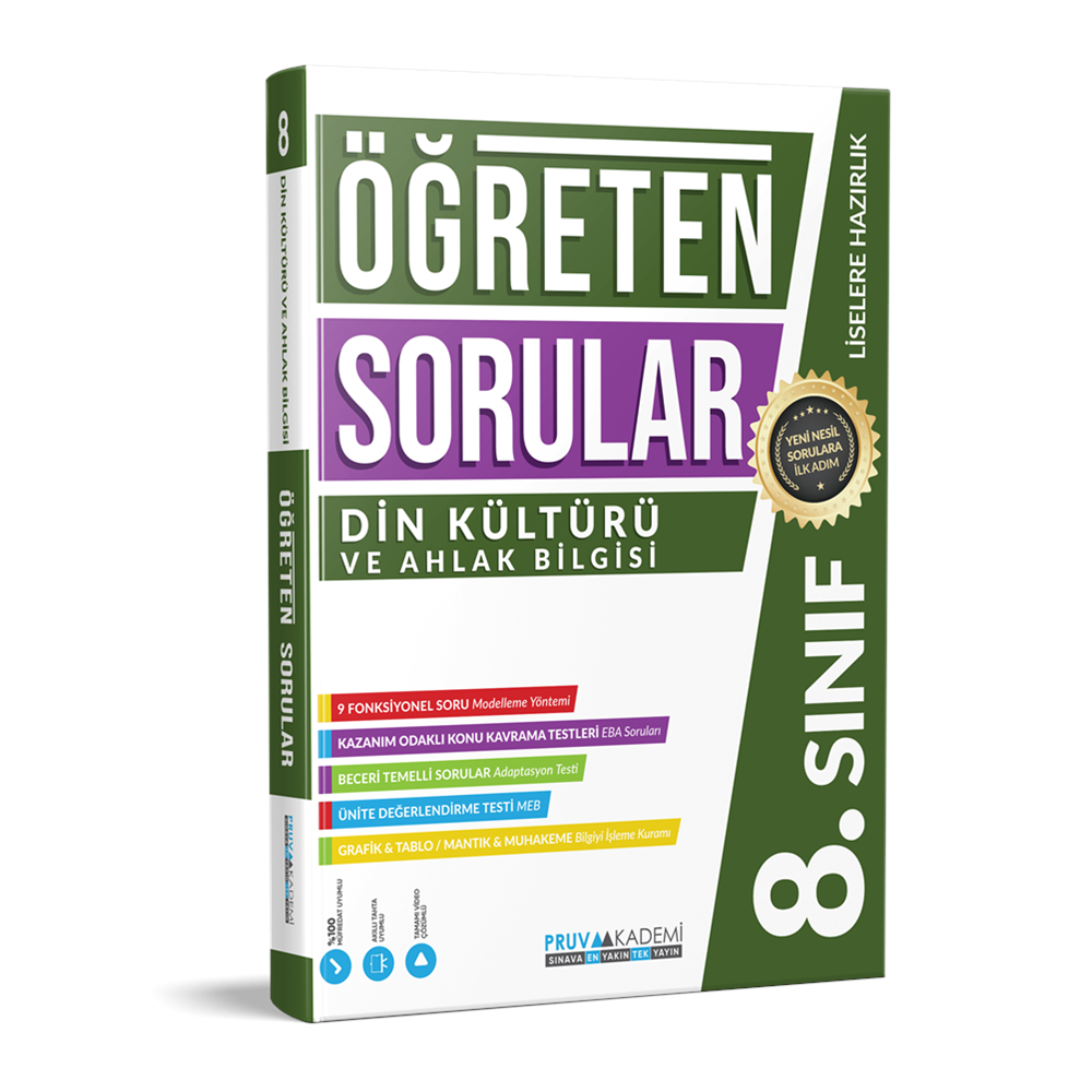 PRUVA 8. SINIF ÖĞRETEN SORULAR SORU BANKASI DİN KÜLTÜRÜ