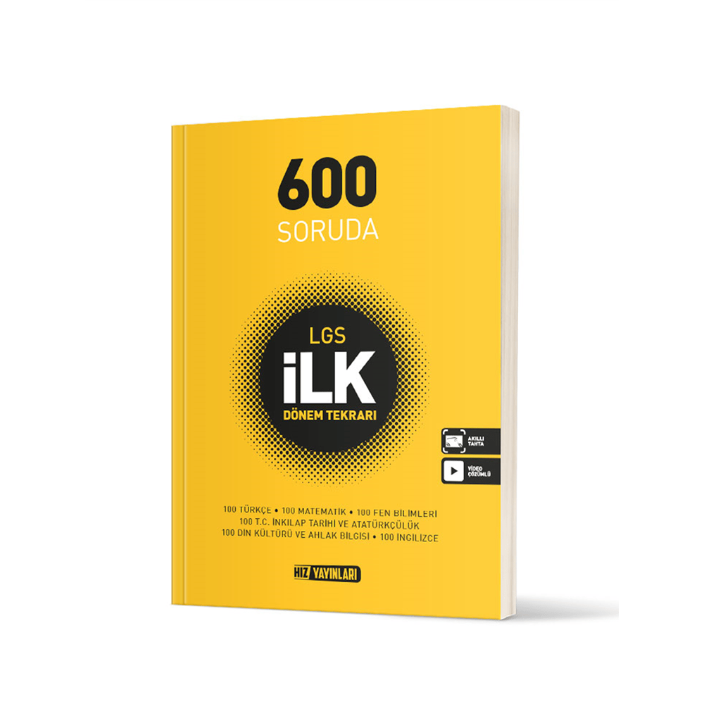 HIZ YAYINLARI 600 SORUDA LGS İLK DÖNEM TEKRARI
