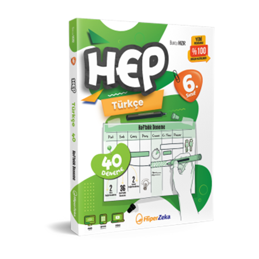 6. Sınıf HEP Türkçe Haftalık deneme Föyleri