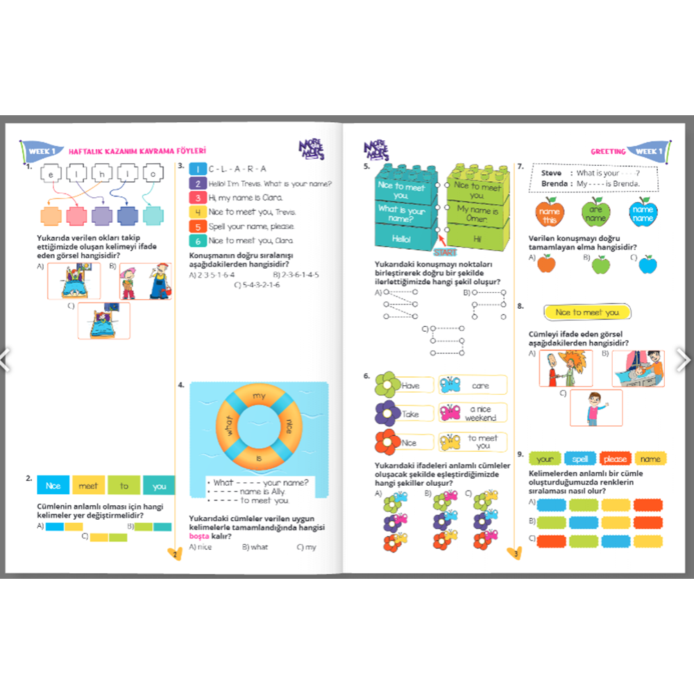 3.SINIF MORE & MORE KAZANIM KAVRAMA FÖYLERİ (40 FÖY)