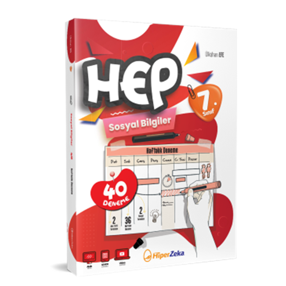 7. Sınıf HEP Sosyal Bilgiler Haftalık deneme Föyleri