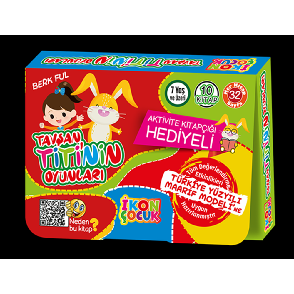 İKON TAVŞAN TİTİNİN OYUNLARI HİKAYE SETİ 10 KİTAP