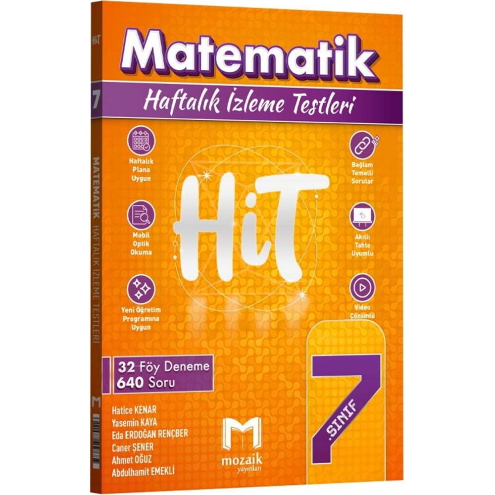 7.SINIF MOZAİK HİT 32 Lİ deneme MATEMATİK -2027