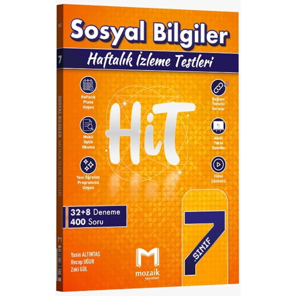 7.SINIF MOZAİK HİT 40 LI deneme SOSYAL-2027