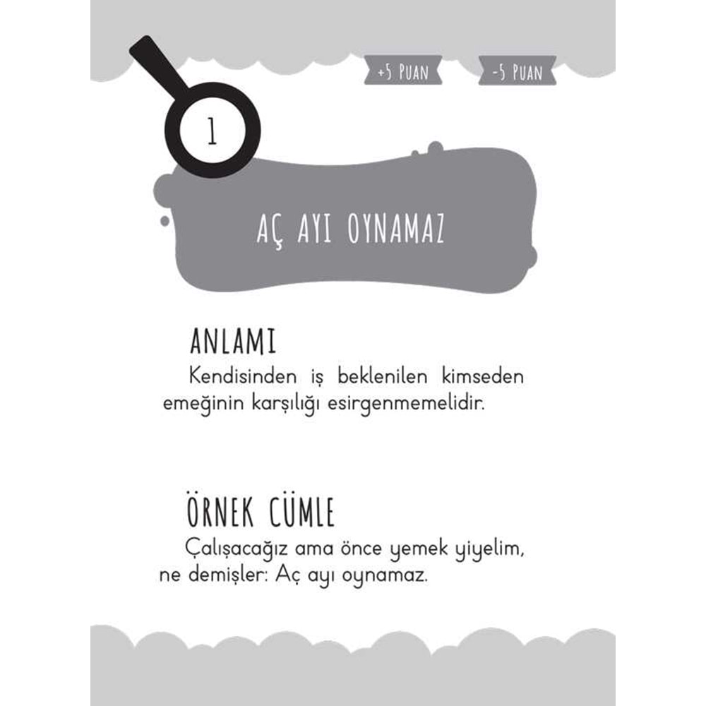 DAMLA OYUNLARLA ATASÖZÜ KARTLARI