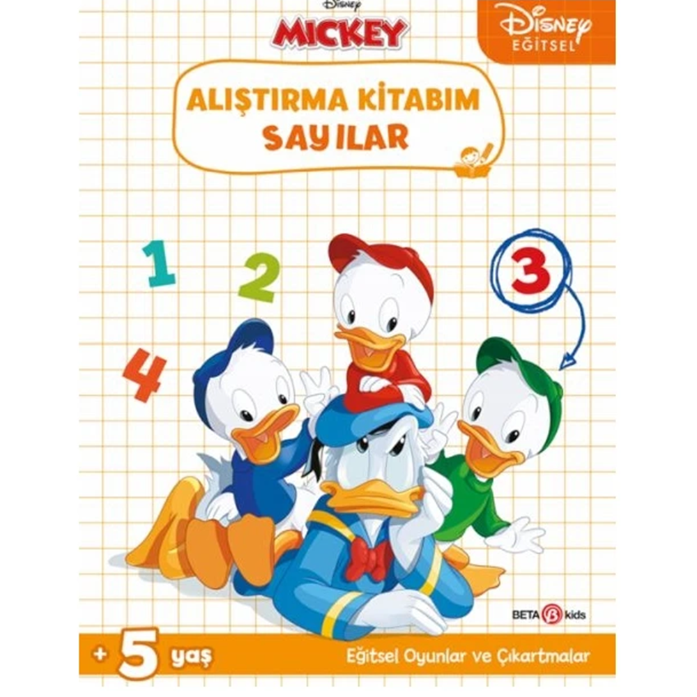 Disney Eğitsel Çıkartmalı Alıştırma Kitabım Sayılar