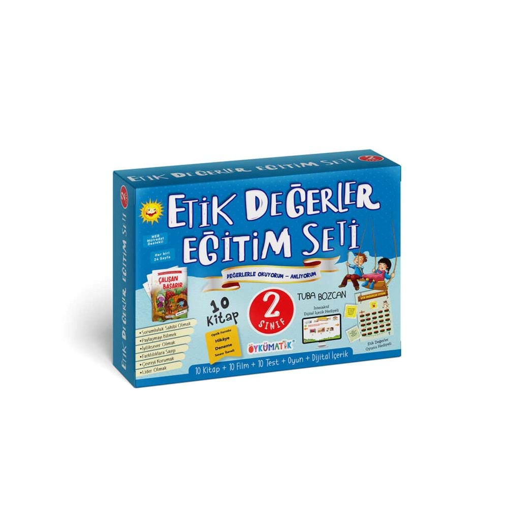 2. Sınıf Etik Değerler Eğitim Seti (10 Kitap + HDS) ( YENİ )