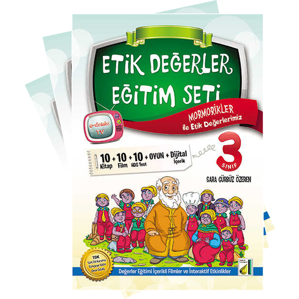 3. Sınıf Etik Değerler Eğitim Seti (10 Kitap + HDS)