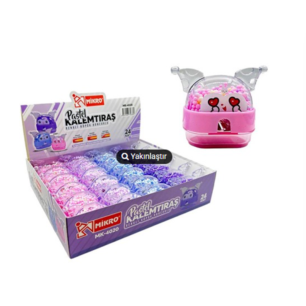 Mikro Hazneli Kalemtıraş Bat Cat Boncuklu TEKLİ MK-4020