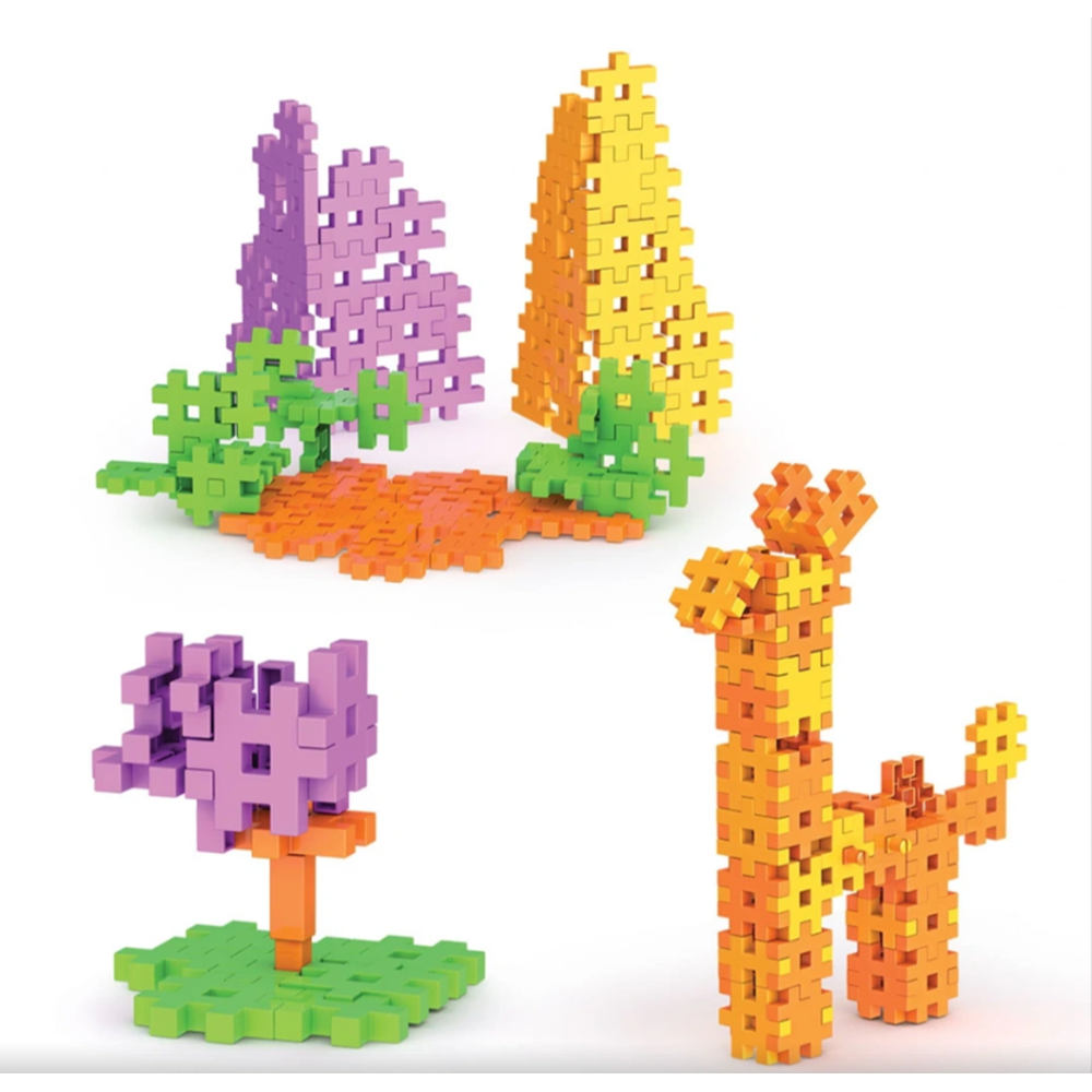 FunFun Puzzle (128 Parça) - Lego Setleri - Geometrik Oyuncak