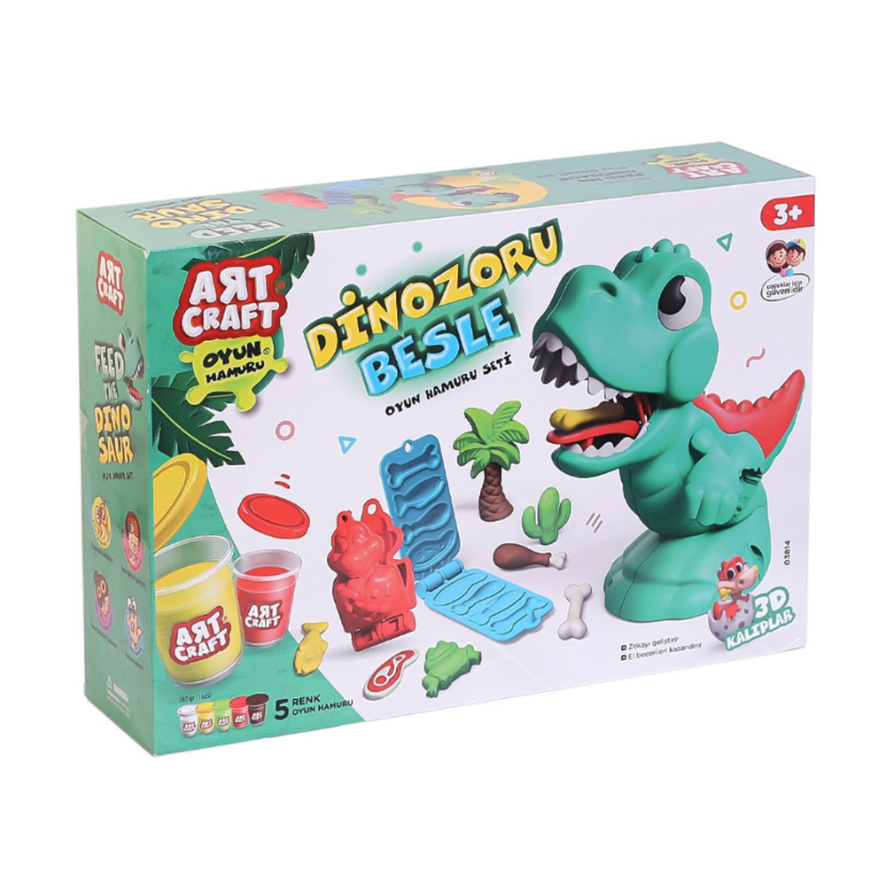 Dede Oyuncak Dinozoru Besle Oyun Hamur Seti 280 Gr