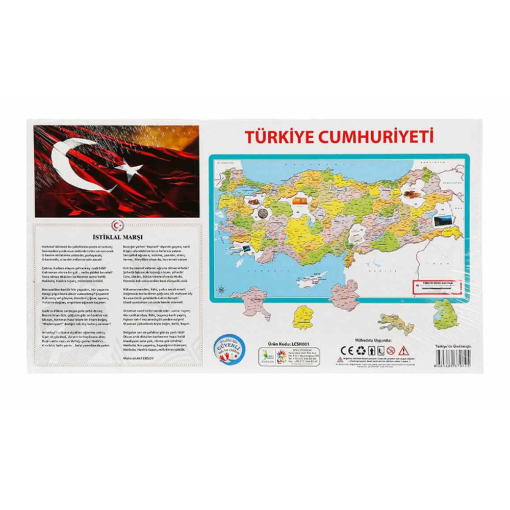 Türkiye Siyasi Haritası Frame Puzzle