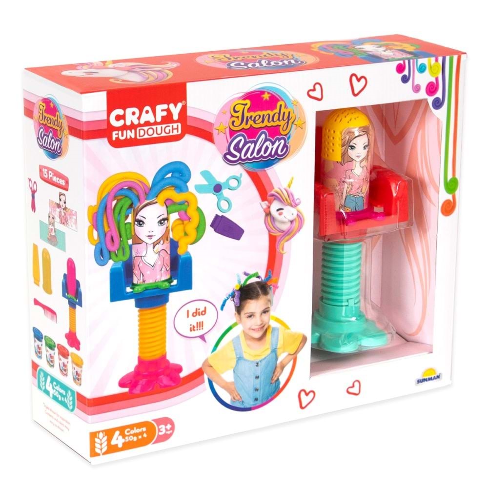 Crafy Sihirli Salon Oyun Hamur Seti 200 g 15 Parça