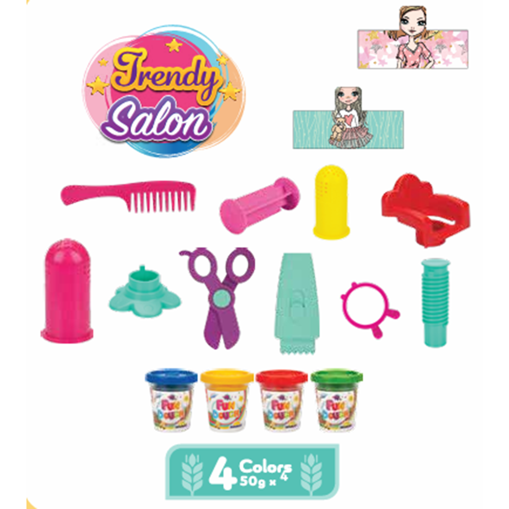 Crafy Sihirli Salon Oyun Hamur Seti 200 g 15 Parça