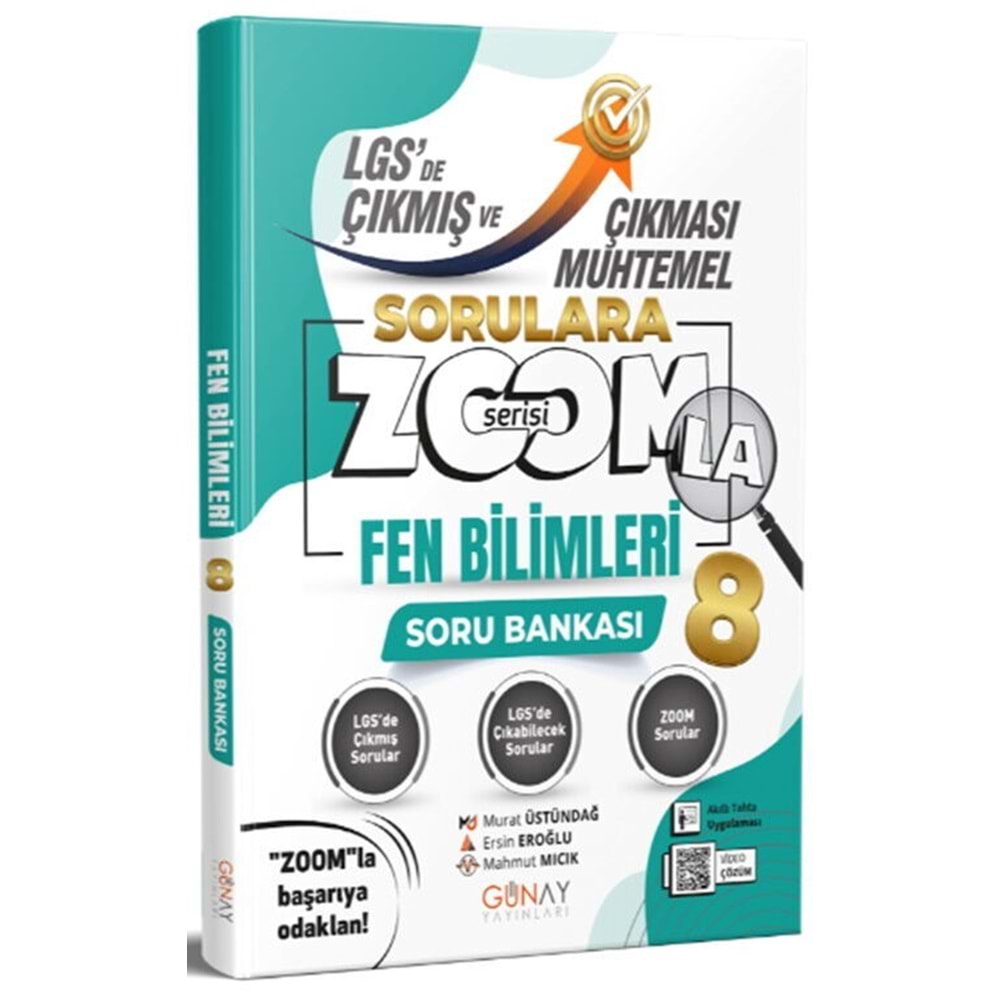 GÜNAY 8.SINIF FEN BİLİMLERİ ÇIKMIŞ VE ÇIKMASI MUHTEMEL SORULAR