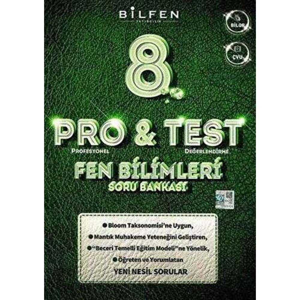 BİLFEN 8.SINIF PROTEST FEN BİLİMLERİ SORU BANKASI