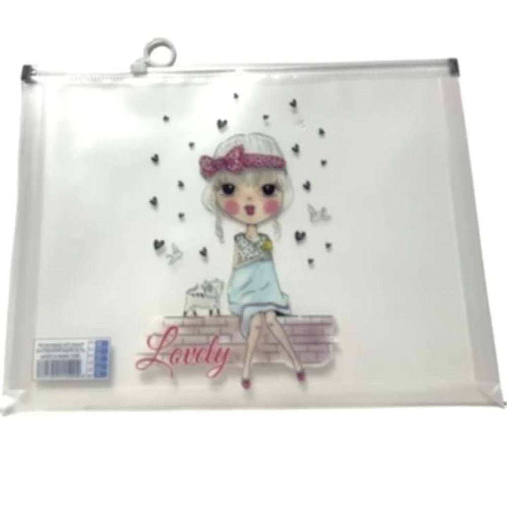 Südor Desenli Fermuarlı A4 Dosya