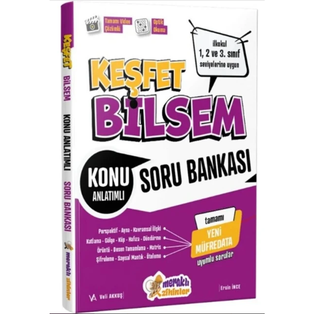 Meraklı Zihinler Keşfet Bilsem Konu Anlatımlı Soru Bankası (1,2 ve 3.sınıf Seviyelerine Uygun)