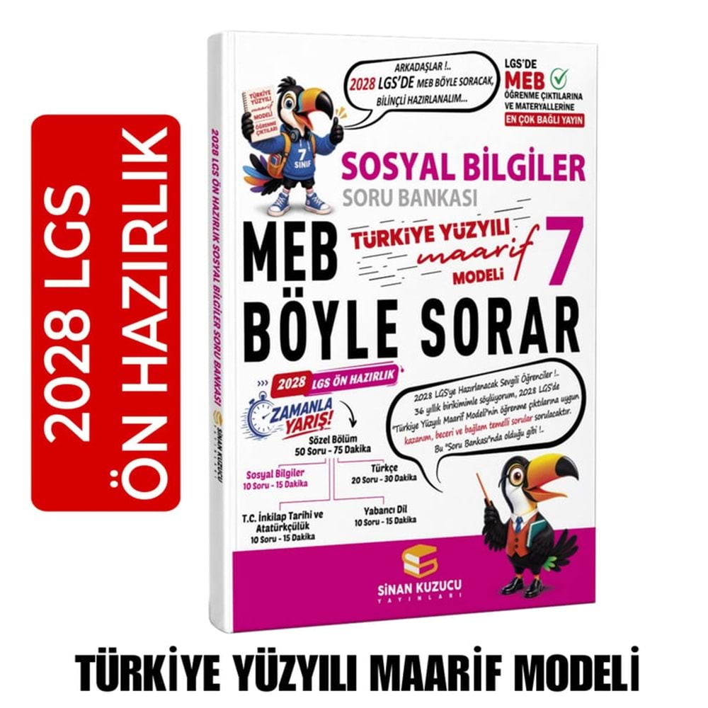 SİNAN KUZUCU 7.SINIF SOSYAL BİLGİLER SORU BANKASI