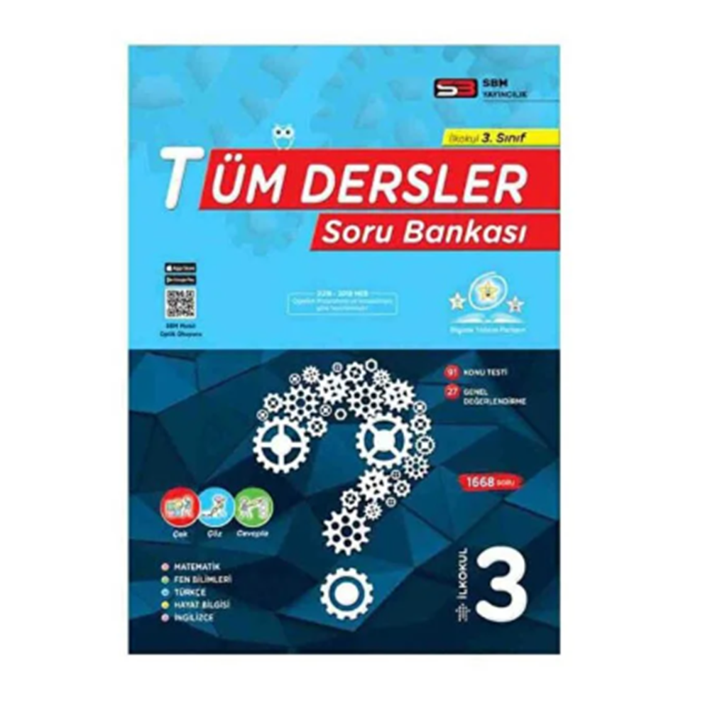 Aydan Yayıncılık SBM 3. Sınıf Tüm Dersler Soru Bankası
