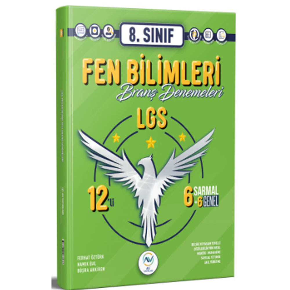 AV YAYINLARI 8.SINIF LGS 12 Lİ FEN BİLİMLERİ DENEME
