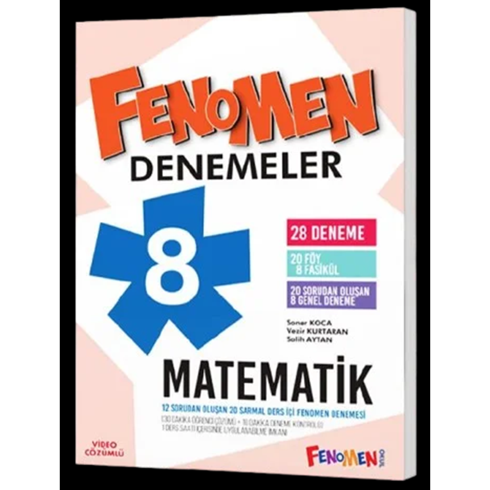 FENOMEN 8.SINIF MATEMATİK 28 Lİ DENEME
