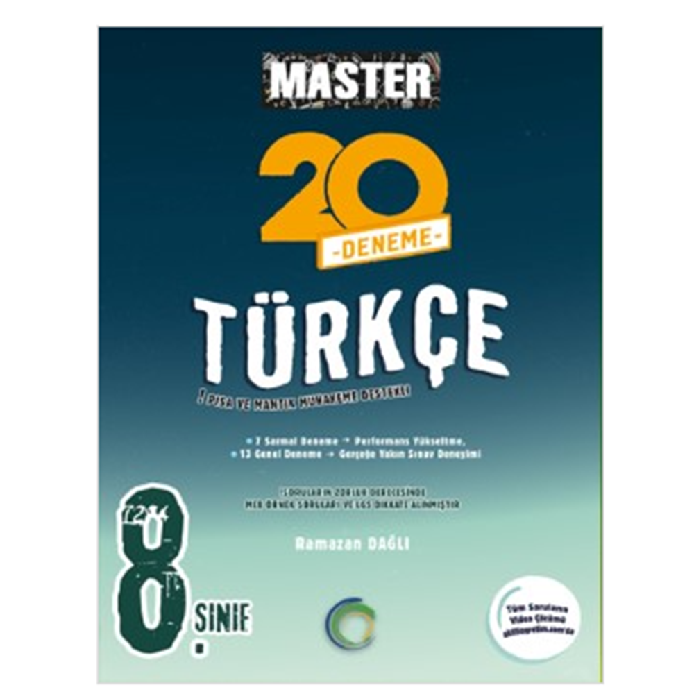 8. Sınıf Master 20 Türkçe denemesi