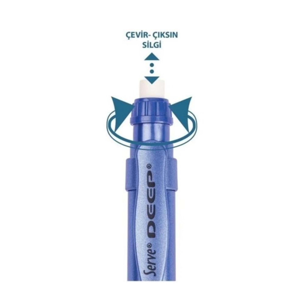 SERVE DEEP VERSATİL KALEM 0.7 MM METALİK MOR