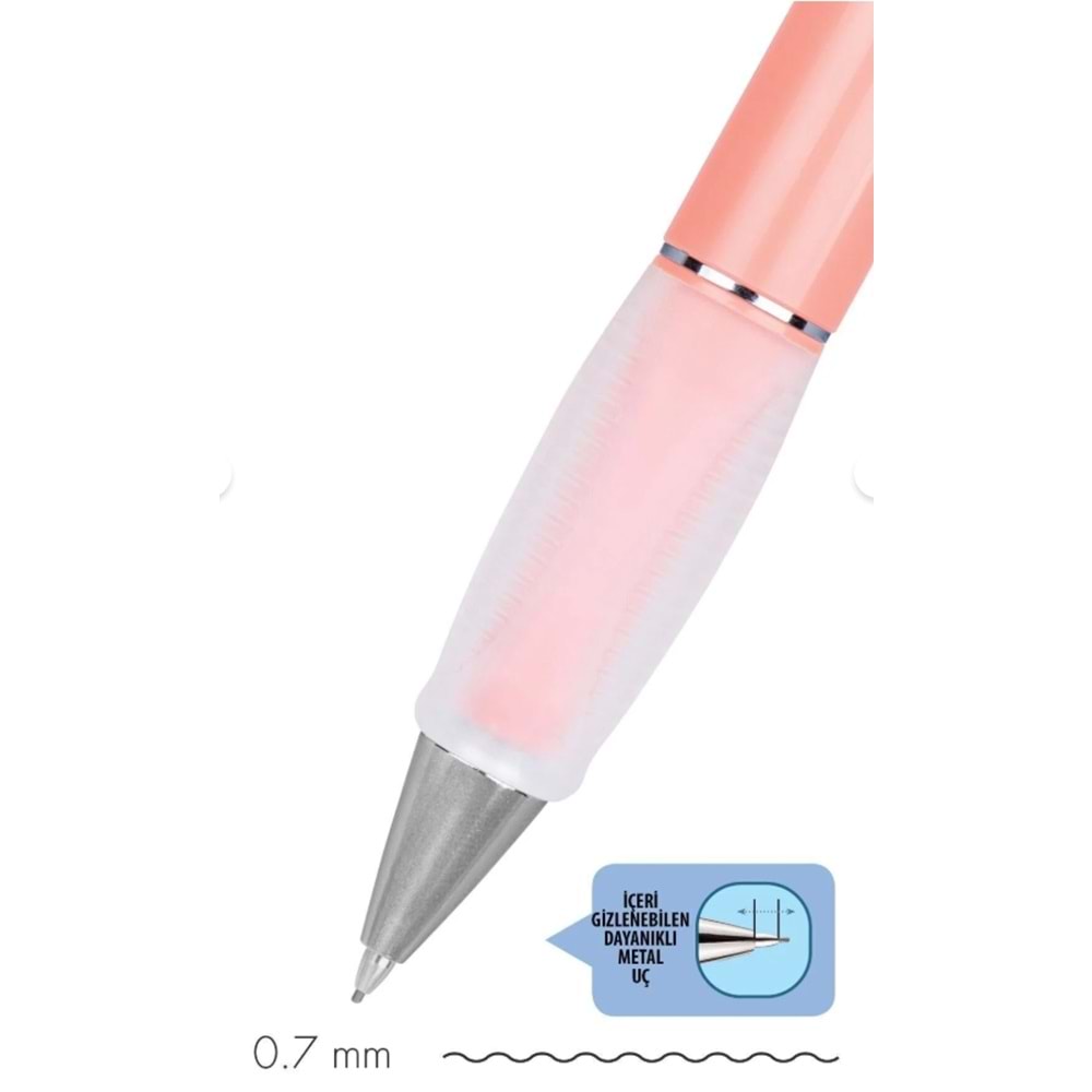 SERVE DEEP VERSATİL KALEM 0.7 MM MERCAN RENGİ