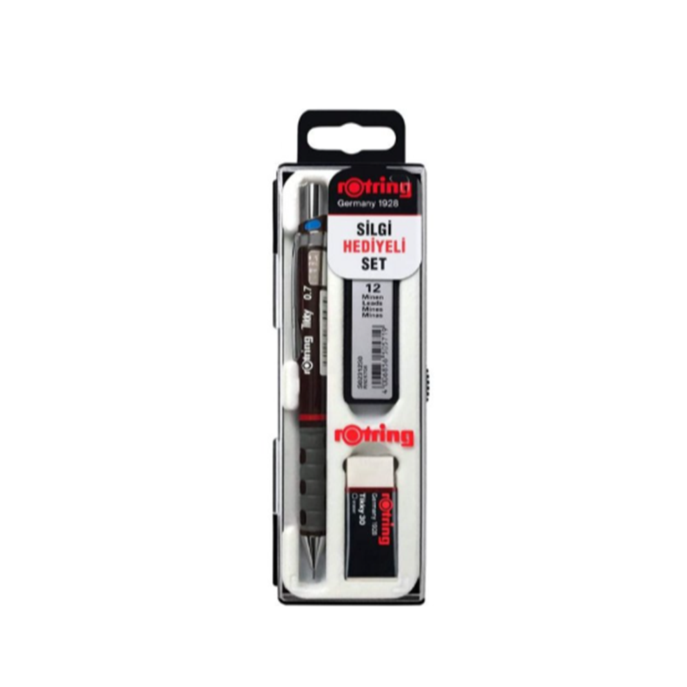 ROTRING TIKKY MIN SILGI 3'LU OKUL SETI- 0.7 BORDO