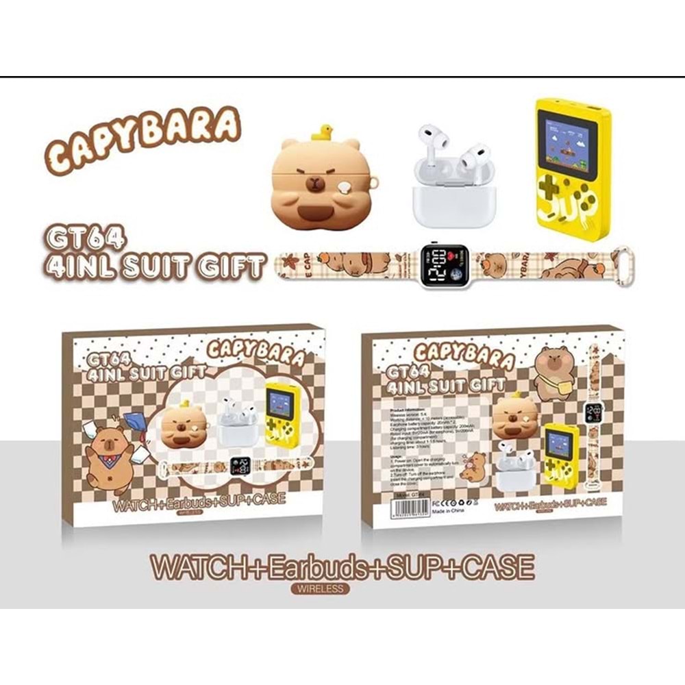 Capybara 4 LÜ SET