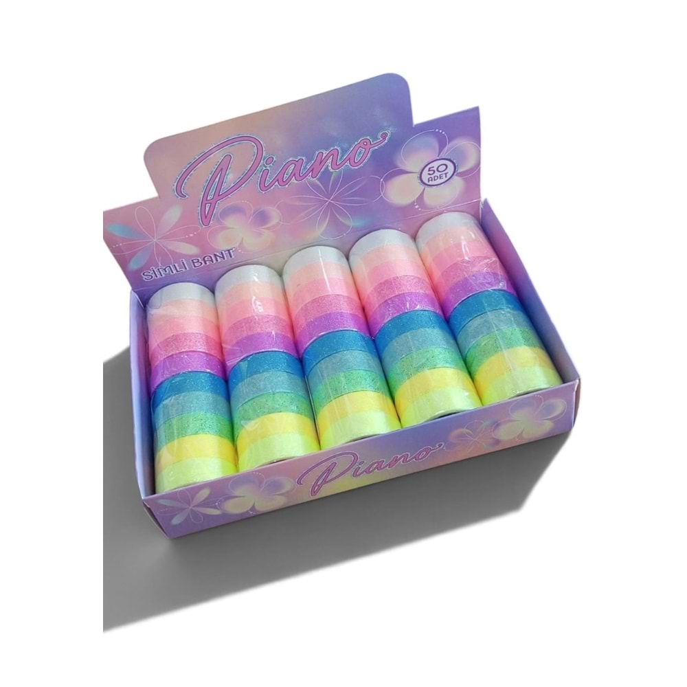PIANO BANT PASTEL SİMLİ 5 Lİ