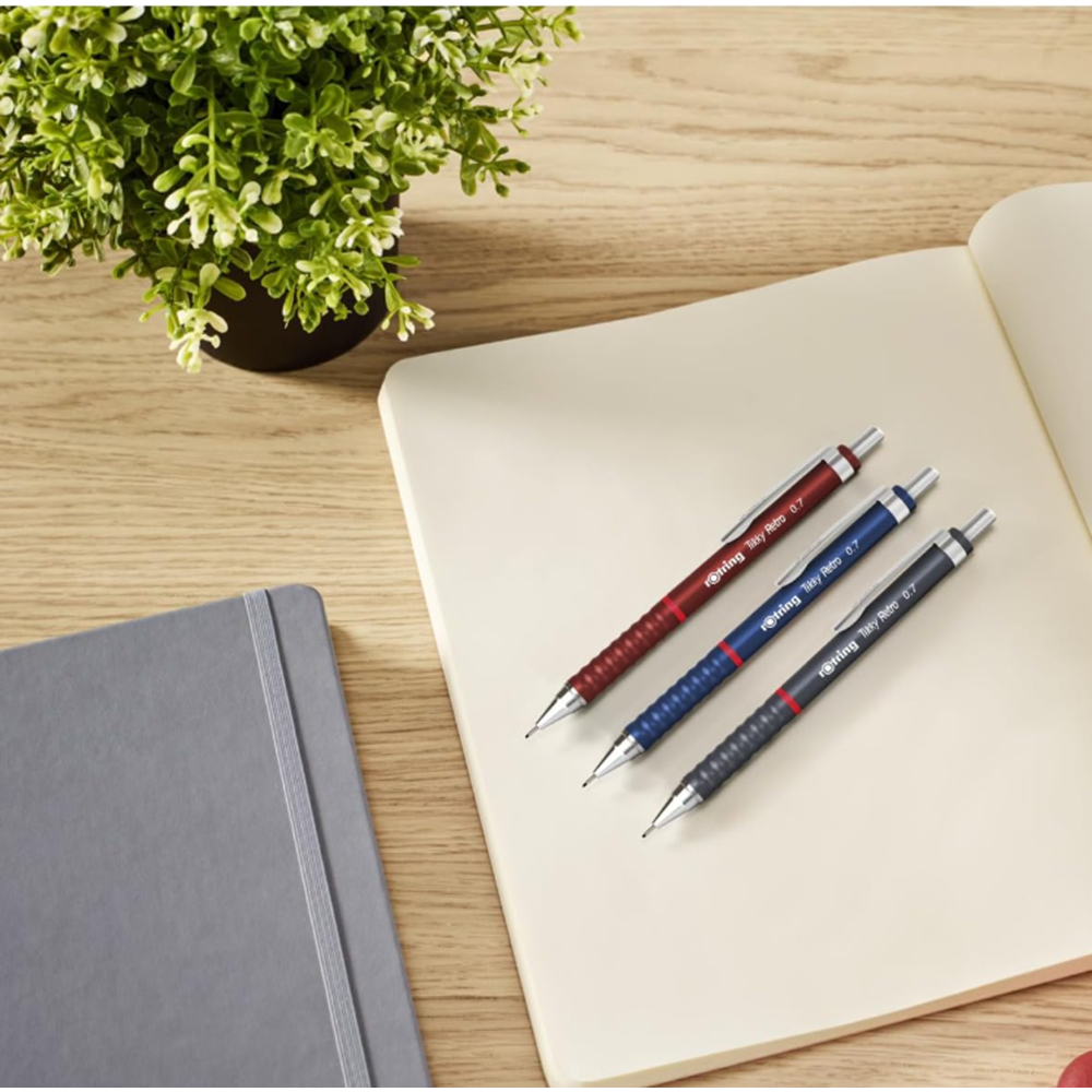 Rotring TİKKY RETRO VERSATİL KALEM 07MM MAVİ (KALEM+SİLGİ+MİN)