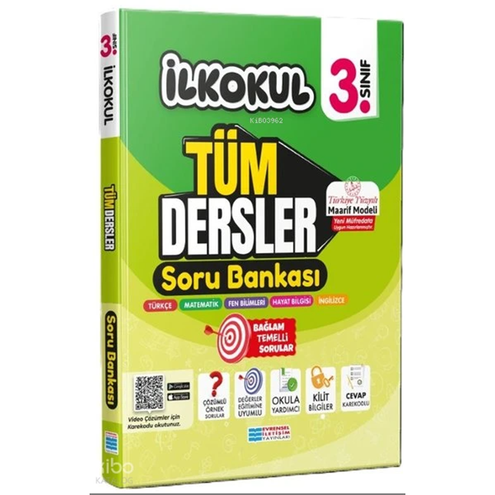 EVRENSEL İLETİŞİM 3. SINIF TÜMDERSLER SORU BANKASI