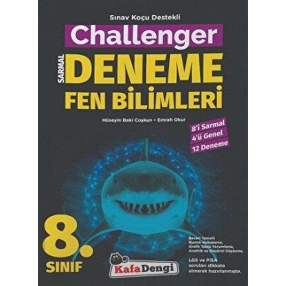 8.Sınıf Challenger Fen Bilimleri Branş denemesi (12'li) (Tümü Video Çözümlü)