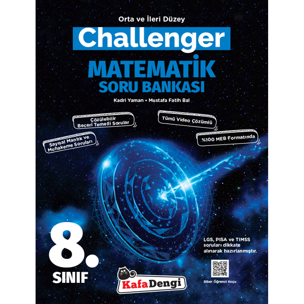 8.Sınıf Challenger Matematik sorubankası (Tümü Video Çözümlü)