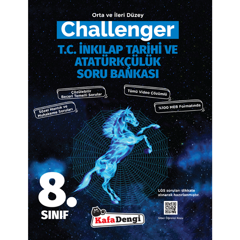 8.Sınıf Challenger T.C. İnkılap Tarihi sorubankası (Tümü Video Çözümlü)