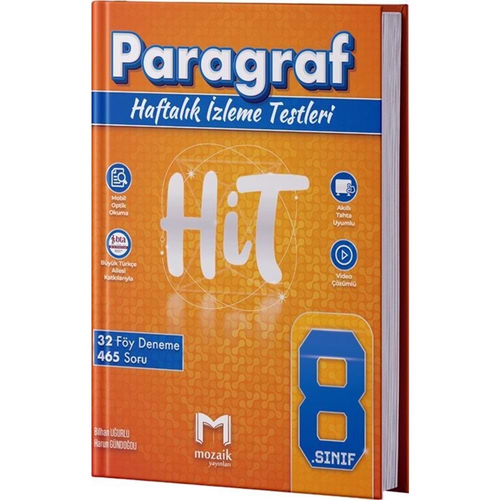 8.SINIF MOZAİK HİT 32 Lİ deneme PARAGRAF - 24-25