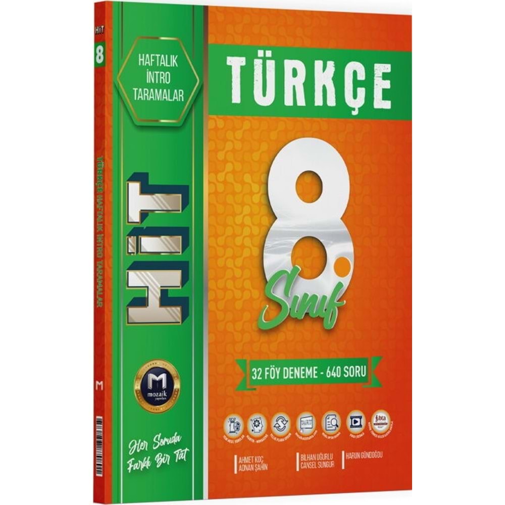 8.SINIF MOZAİK HİT 32 Lİ DENEME TÜRKÇE - 26-27