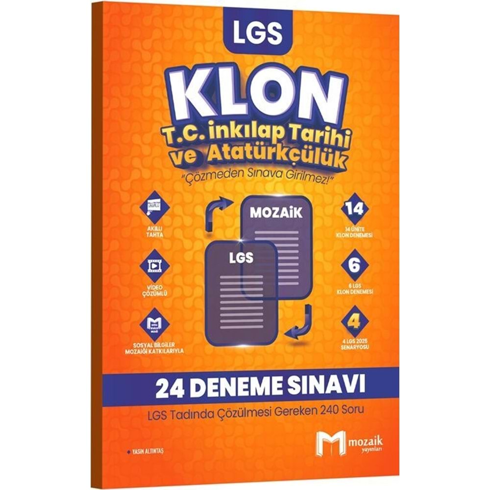 8.SINIF MOZAİK KLON deneme İNKİLAP TARİHİ- 2025