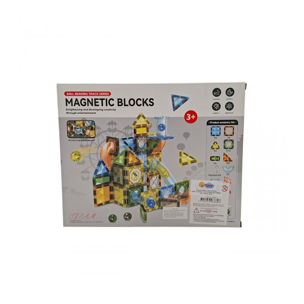 KUTUDA 68 PARÇA MAGNETİK BLOKLAR