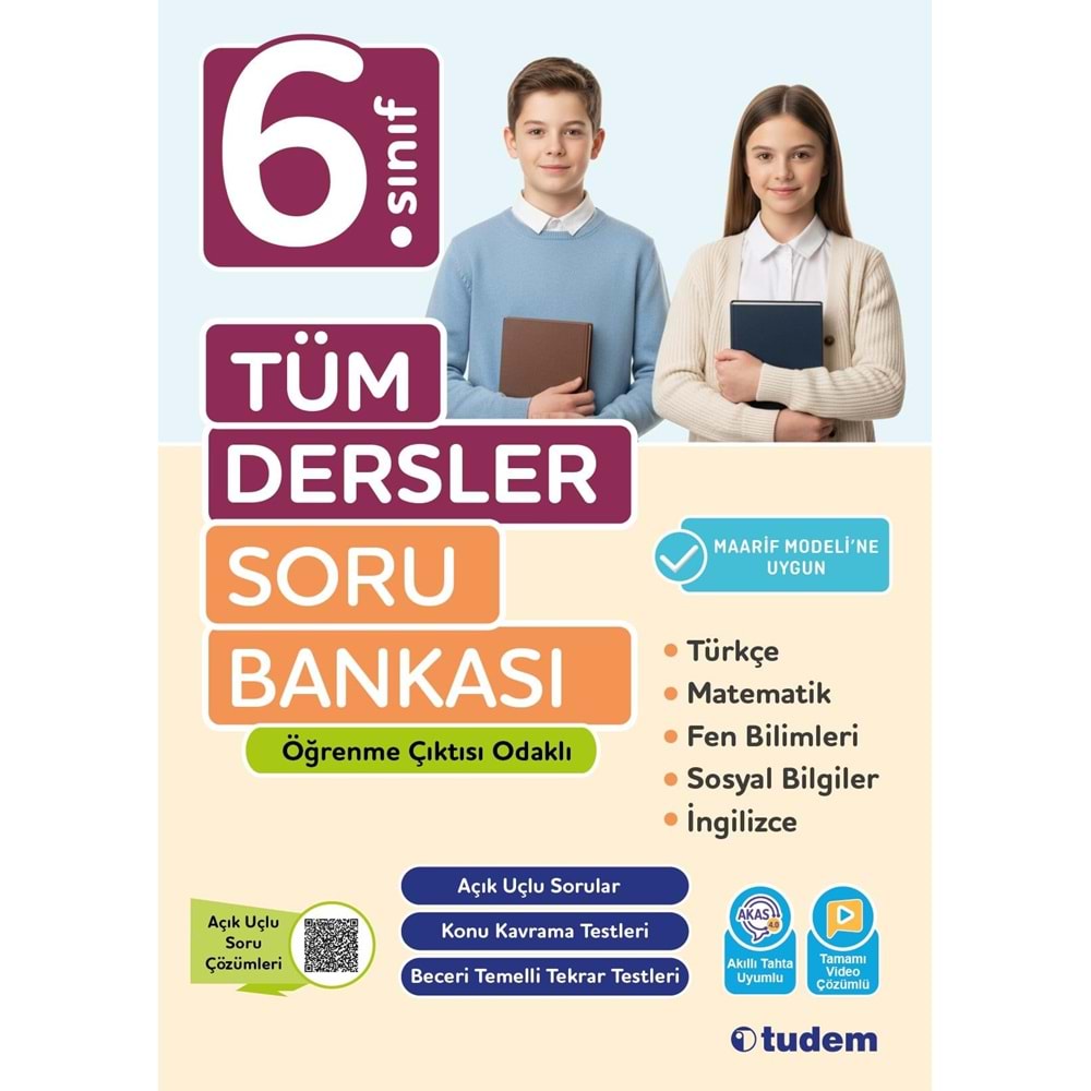 TUDEM 6.SINIF TÜM DERSLER SORU BANKASI