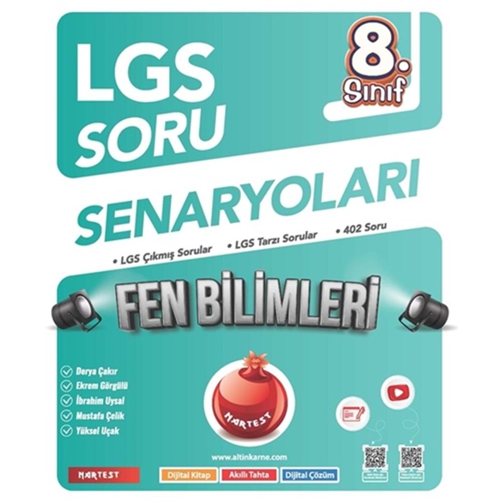 NARTEST 8.SINIF FEN BİLİMLERİ SORU SENARYOLARI