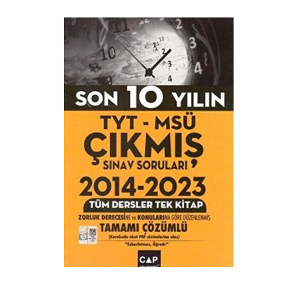Çap Yayınları TYT MSÜ Son 10 Yılın Çıkmış Soruları